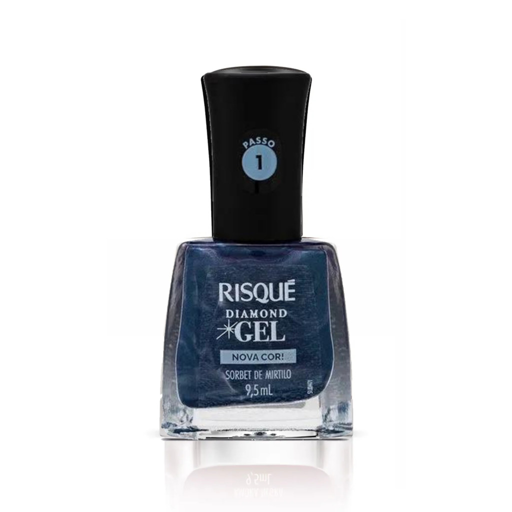 Esmalte Risqué Diamond Gel Sorbet Mirtilo 9,5ml