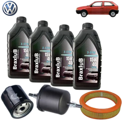 KIT TROCA DE ÓLEO 15W40 + FILTROS (VW GOL 1.0 2002)