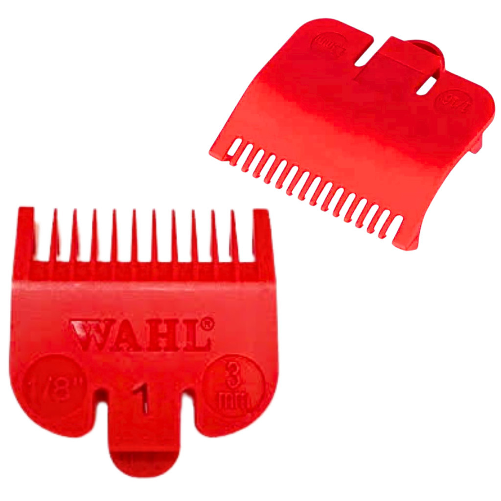 Pente Disfarce Para Maquina Wahl e Kemei 1/2 e 1 Vermelho Novo Original + NF-e