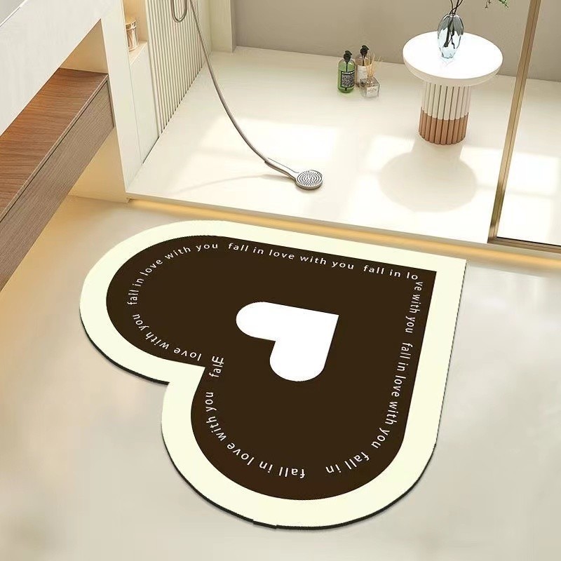 Tapete Super Absorvente/De Banheiro Higiênico De Secagem Rápida De Terra Diatomácea Antiderrapante