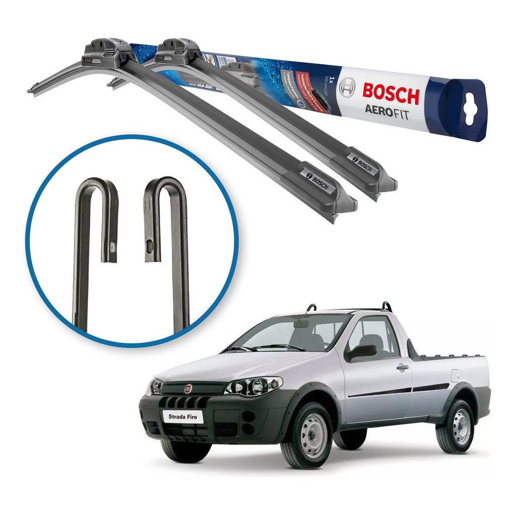Palheta Limpador Parabrisa Original Bosch Fiat Strada 1998 a 2020