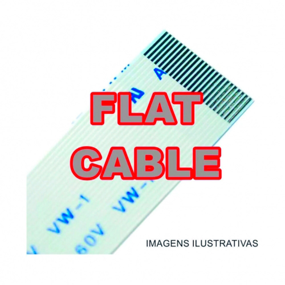 Cabo Flat Cable 4 Vias 345mm 1,25mm Invertido Impressora Equipamento