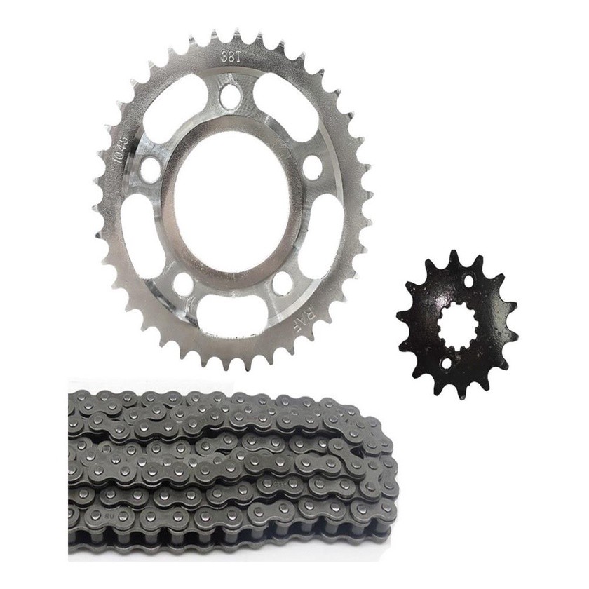 Kit Relacao Cbx 250 Twister Coroa 38 Pinhao 14 Com Corrente Fina