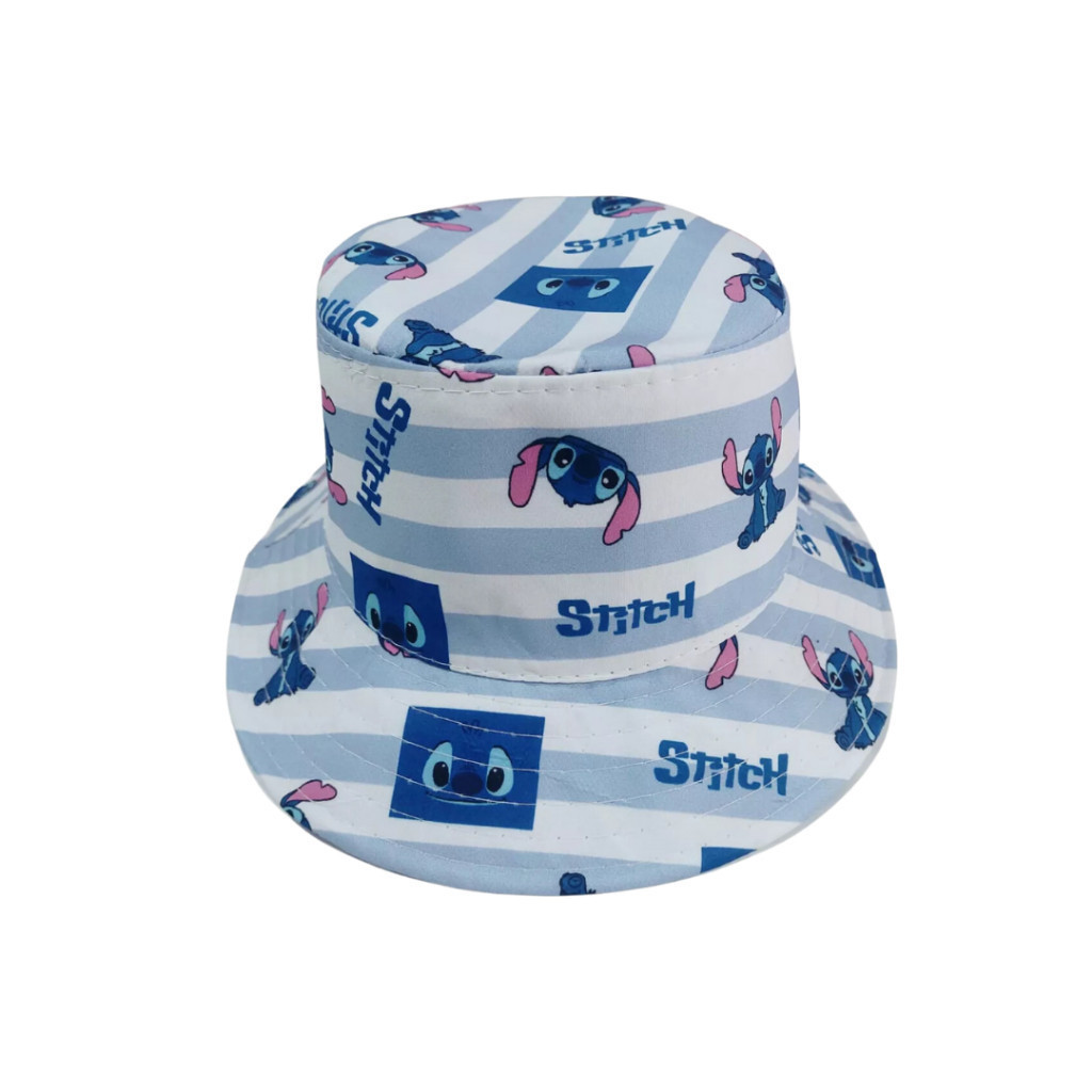 Bucket Infantil Chapéu Stitch Bucket Bone Stitch personagem Chapéu para criança Lilo Stich -mr