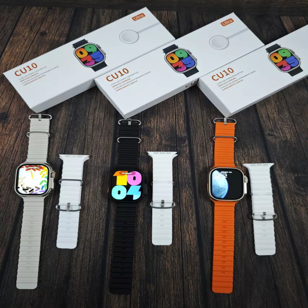 Top Smartwatch C10 Ultra 49mm Serie 10 NFC Jogos Pulseira Extra Lançamento VARIEDADES