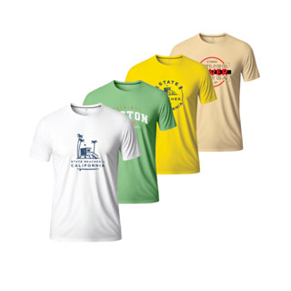 Kit 4 Camisas Masculinas 100% Algodão LD(Leves Defeitos) Plus Size Tamanhos Especiais do P Ao G9 em Oferta na Shopee