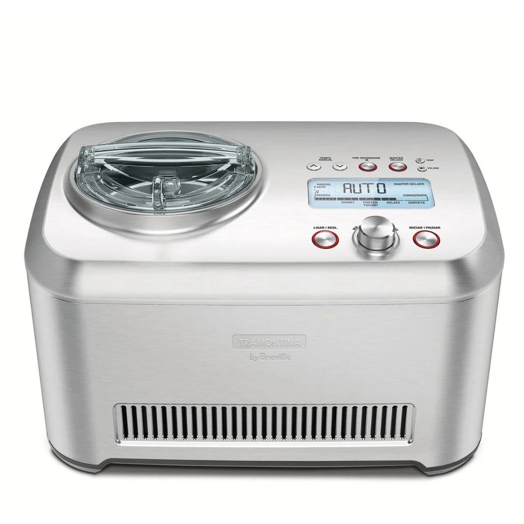 Sorveteira Tramontina by Breville Express em Aço Inox 12 Funções 1 L Gelato