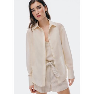 Camisa Feminina Manga Longa Fio Tinto em Oferta na Shopee