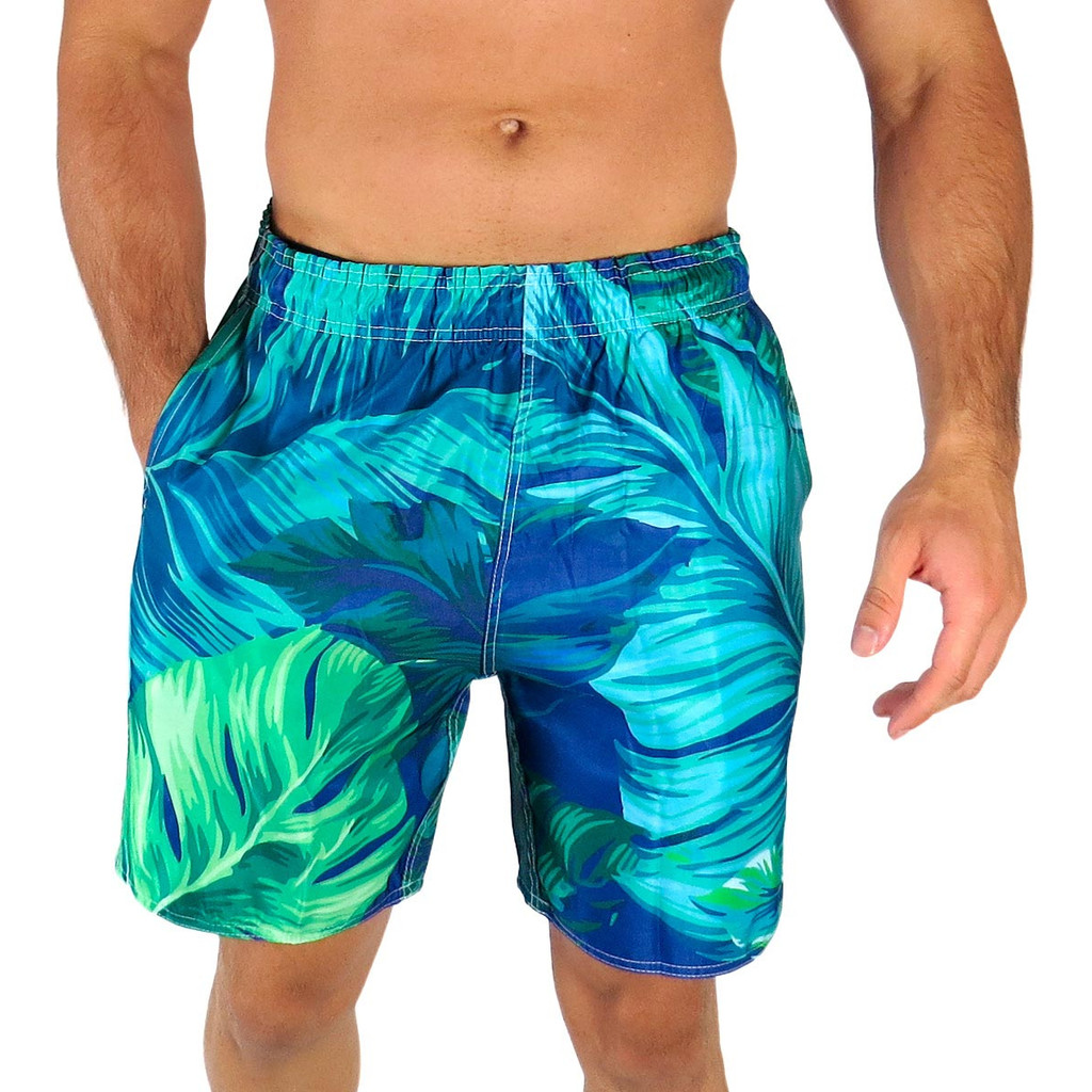 Short Praia Estampado Floral Natureza Mauricinho Masc tactell c/ Elastano super confotavel Envio Já