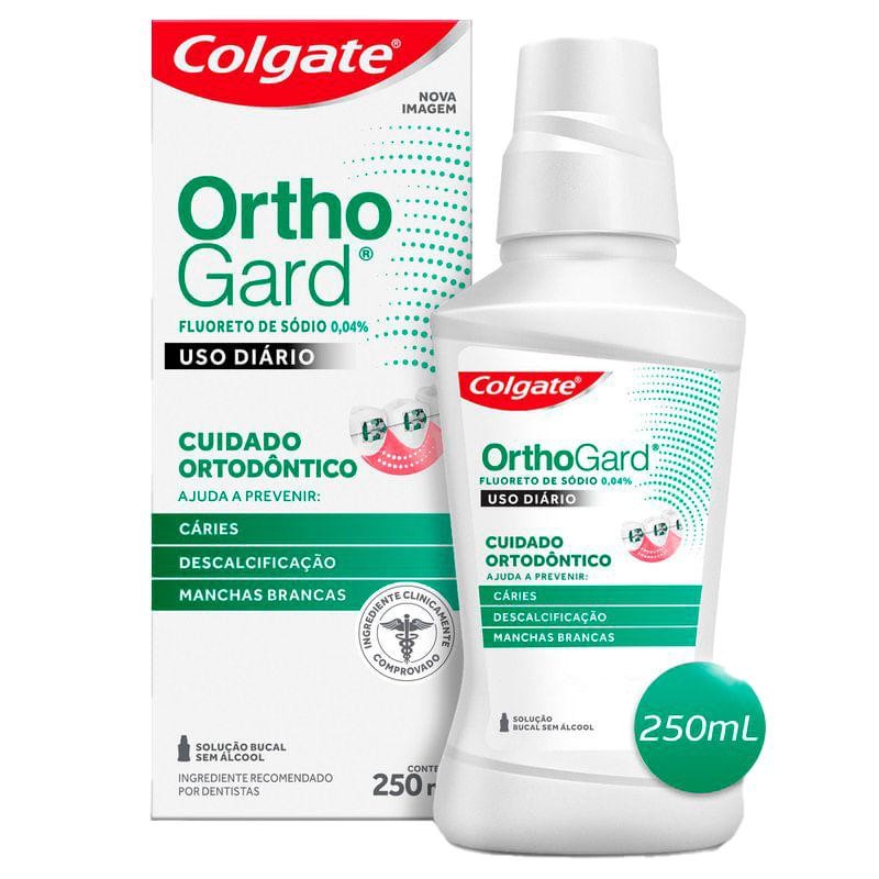 Enxaguante Bucal Colgate OrthoGard Uso Diário 250ml em Oferta na Shopee