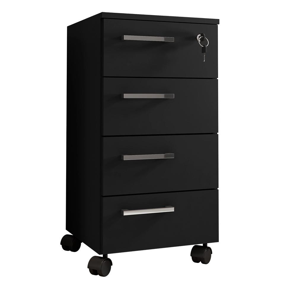Gaveteiro 4 GV Paris Preto - Home & Living
