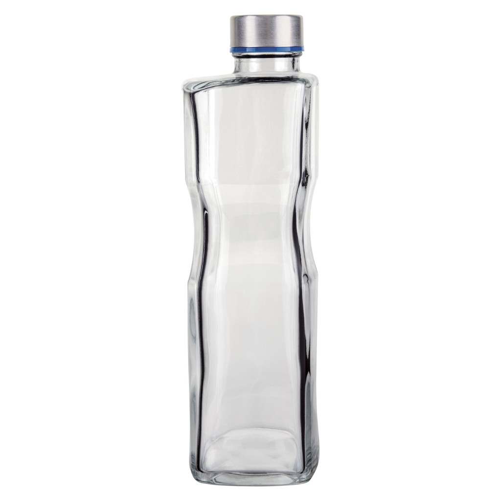 Garrafa De Vidro H2o 1 Litro Quadrada Euro Home em Oferta na Shopee