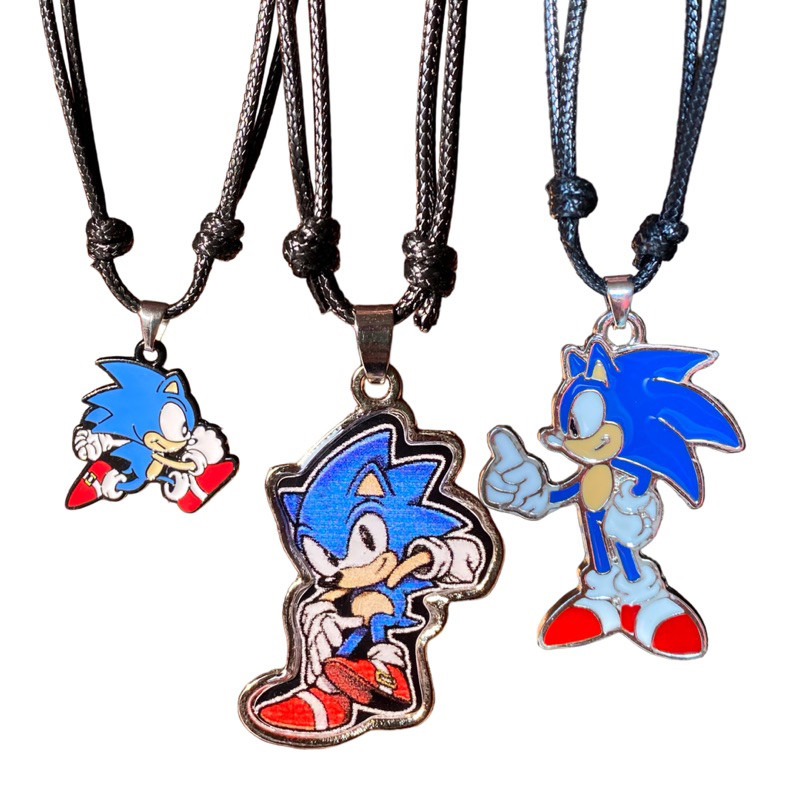 Colar infantil adulto heróis Sonic unissex ajustável em Oferta na Shopee