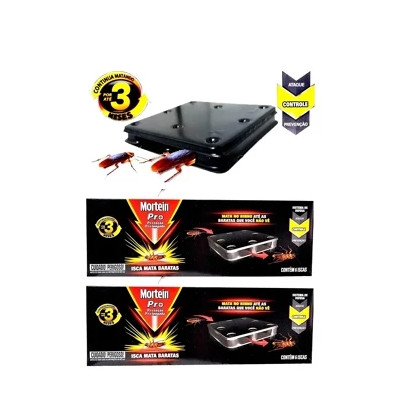 Kit 2 caixas Elimina Baratas Mortein de 6 Unidades em Oferta na Shopee