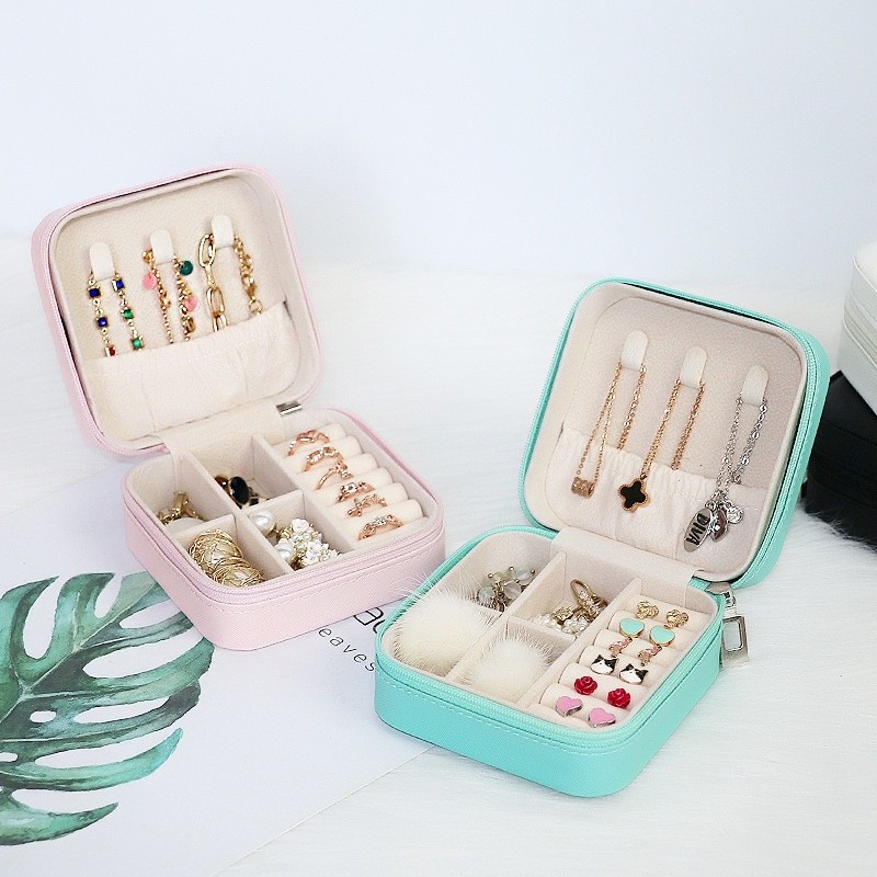 KIT 12/20/30/40/50 Porta Joia Caixinha Joias Para Viagem Portátil Armazenamento Anel Brinco Colar em Oferta na Shopee