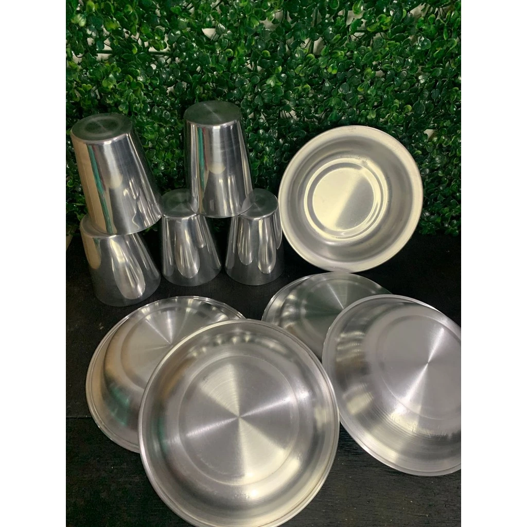 Kit 5 Bacia 20 + 5 Copo de 350 ml De Aluminio ENVIO IMEDIATO — imagem 1