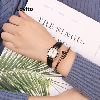 (Trendy) Lovito Casual Relógio de Quartzo Feminino Quadrado Simples LFA24123 em Oferta na Shopee