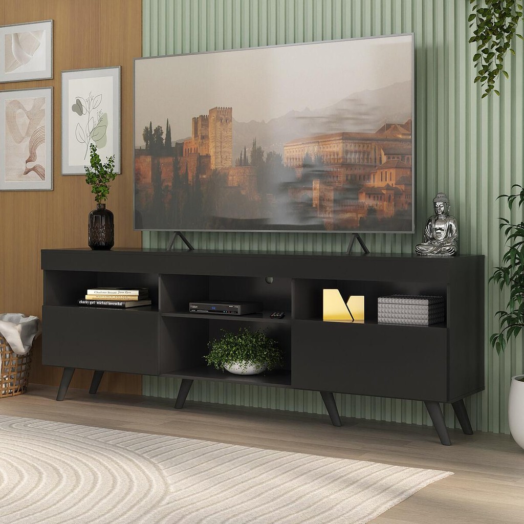 Rack TV até 65 Polegadas com Pés Retrô Multimóveis MP1091 em Oferta na Shopee