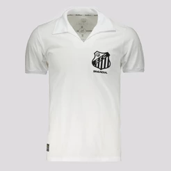 Camisa Santos Retrô 1963 Bi Mundial Branca