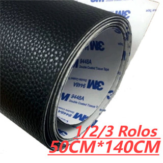 Couro Sintético Autocolante 140x50cm - Reparo Rápido para Sofá/Carro/Parede + Móveis | PVC Reforçado em Oferta na Shopee