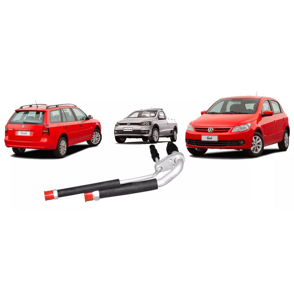 Cano Ar Condicionado Vw Gol Parati Saveiro Saida Evaporador