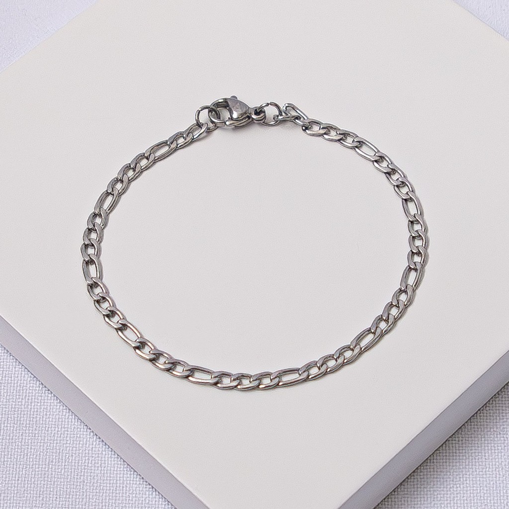 Pulseira Masculina Infantil Aço Inox 3x1