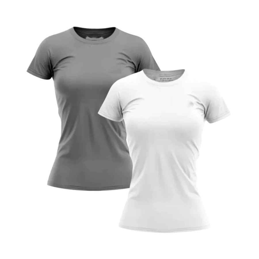 Kit 2 Camisetas Dry Fit Feminina - Casual - Treino - Academia - Esportes - Exercícios -Corrida- 2025