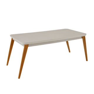 Mesa de Jantar Copper 180cm Madeira Tampo com Vidro Canto Copo Moderna Mobília em Oferta na Shopee