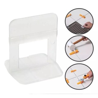 KIT 100 ESPACADOR NIVELADOR 1MM PARA PISOS E PORCELANATOS