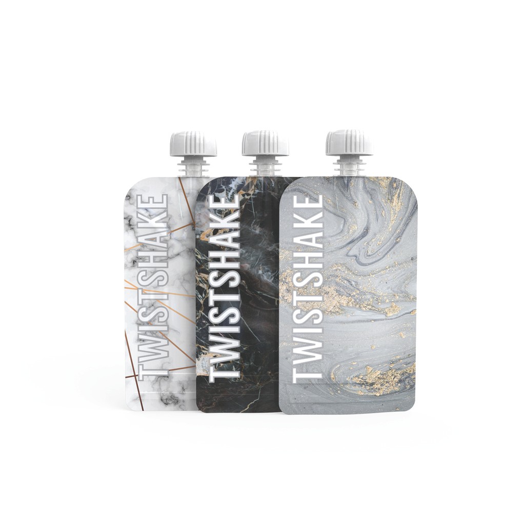 Squeeze Bag Twistshake 100ml Reutilizável Papinha Smoothie Purê Bebê Sem BPA Freezer e Lava-Louças