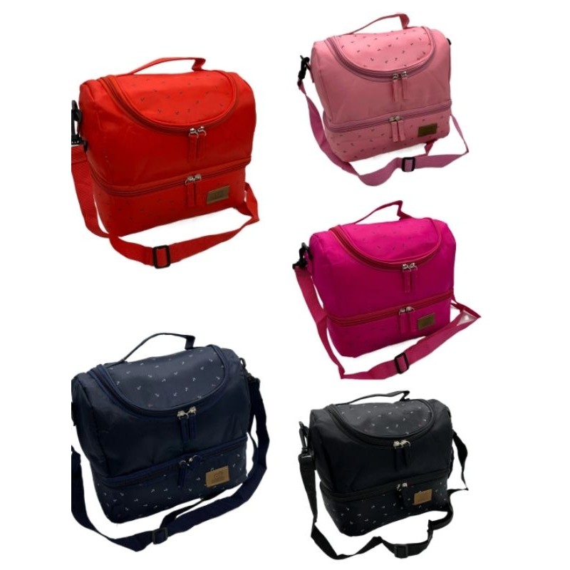 Bolsa Térmica Masculina Feminina Portátil Marmita De 2 Camadas em Oferta na Shopee