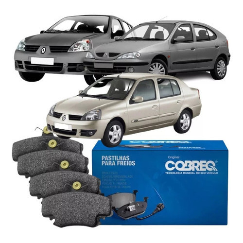 Jogo Pastilha Freio Cobreq Clio Clio Sedan Megane em Oferta na Shopee