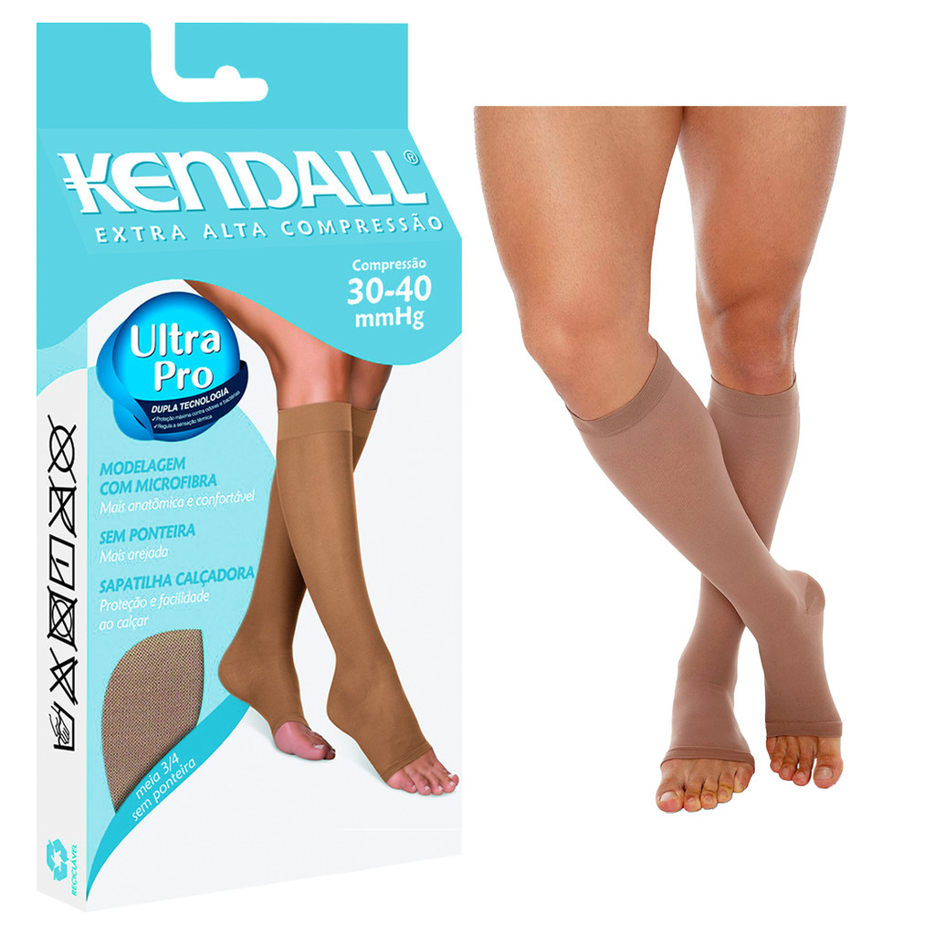 Meia Kendall 3/4 Sem Ponteira Extra Alta Compressão (30-40 mmHg) Kendall - Women Clothes