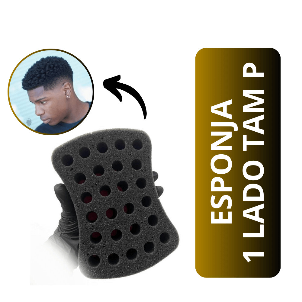 Esponja Nudred Buchinha de Enrolar Cabelo AfroStyle 1 Lado Tamanho P