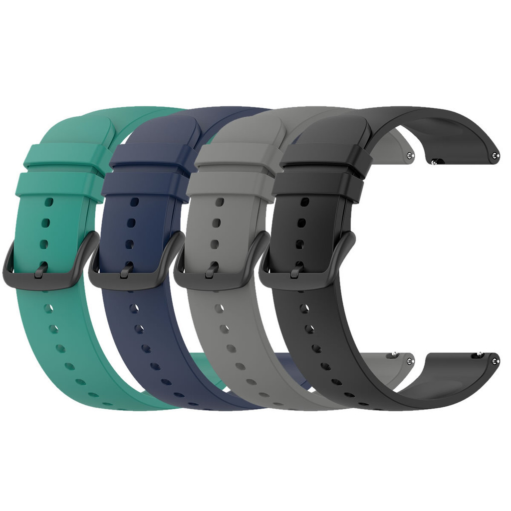 Kit 4 Pulseiras 22mm lisa compatível com Amazfit GTR 47mm ou GTR 47mm Lite