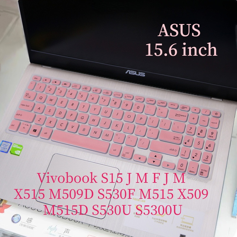 Capa De Teclado Para De 15,6 Polegadas ASUS Vivobook S15 J M F X515 M509D S530F M515 X509 M515D S530U S5300U Filme Protetor Laptop De Silicone Macio À Prova D'água
