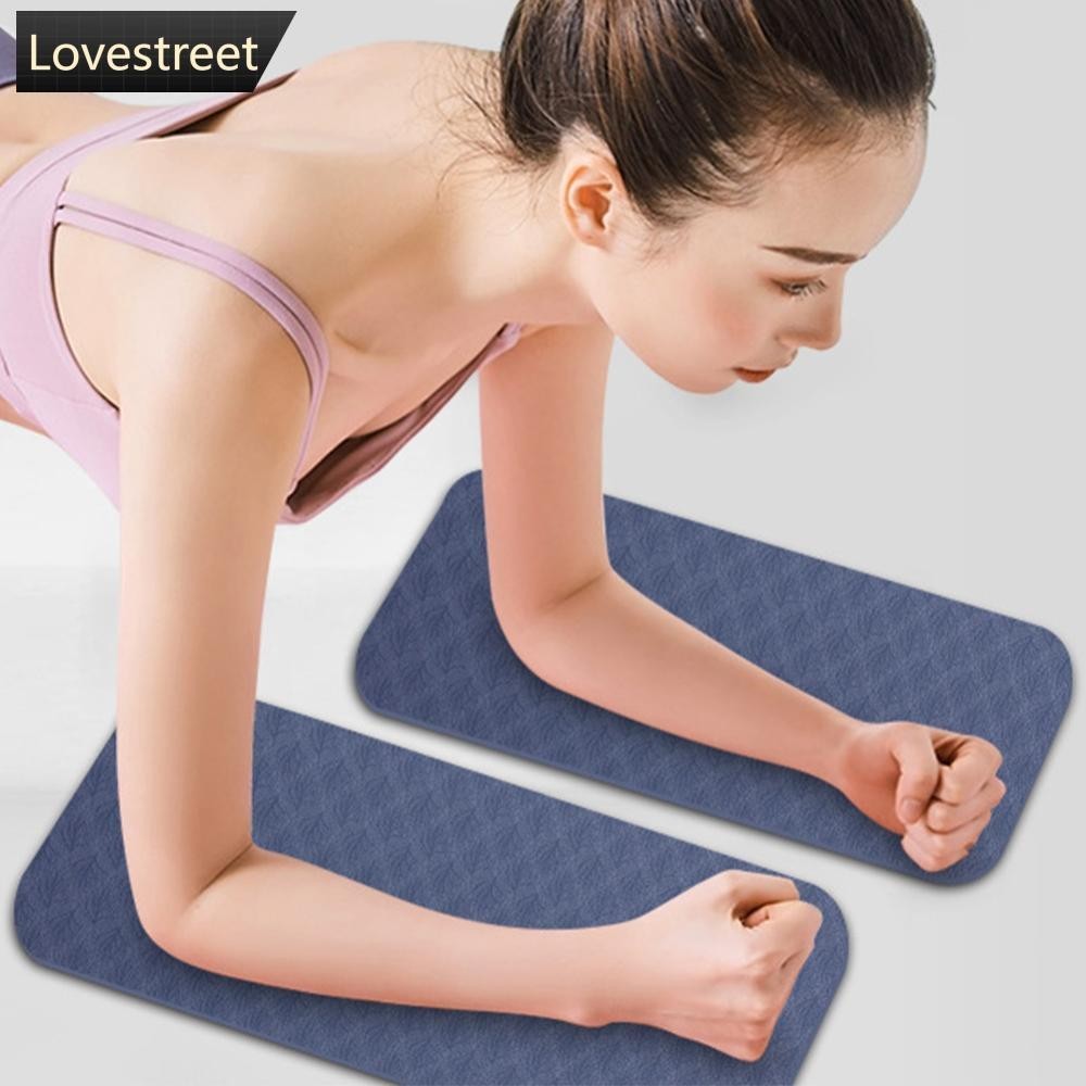 【 L.O.V.E . 】 1Pc 34 * 17CM TPE Tapete De Ajoelhamento De Yoga EVA Home Sports Fitness Pads D3J2