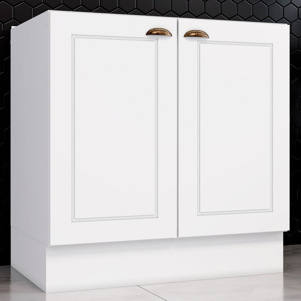 Armário de Cozinha Americana 2 Portas Branco HP C355 - Home & Living