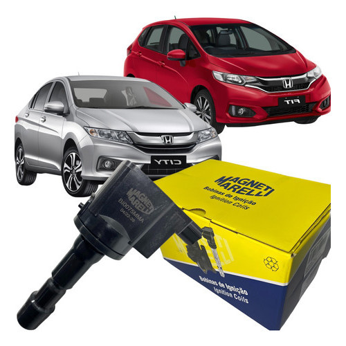 Bobina Ignição Original Marelli New City Fit Flex 2009 A 2015 em Oferta na Shopee