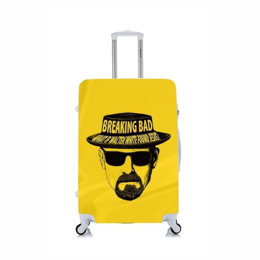 Capa Protetora Para Mala Viagem Personalizada Grande Breaking Bad Amarelo