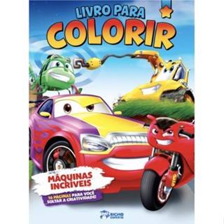 Livro Para Colorir - Máquinas Incríveis em Oferta na Shopee