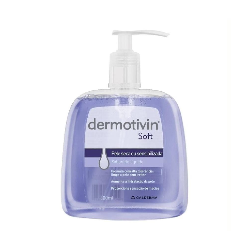 Sabonete Liquido Dermotivin Soft 300ml em Oferta na Shopee