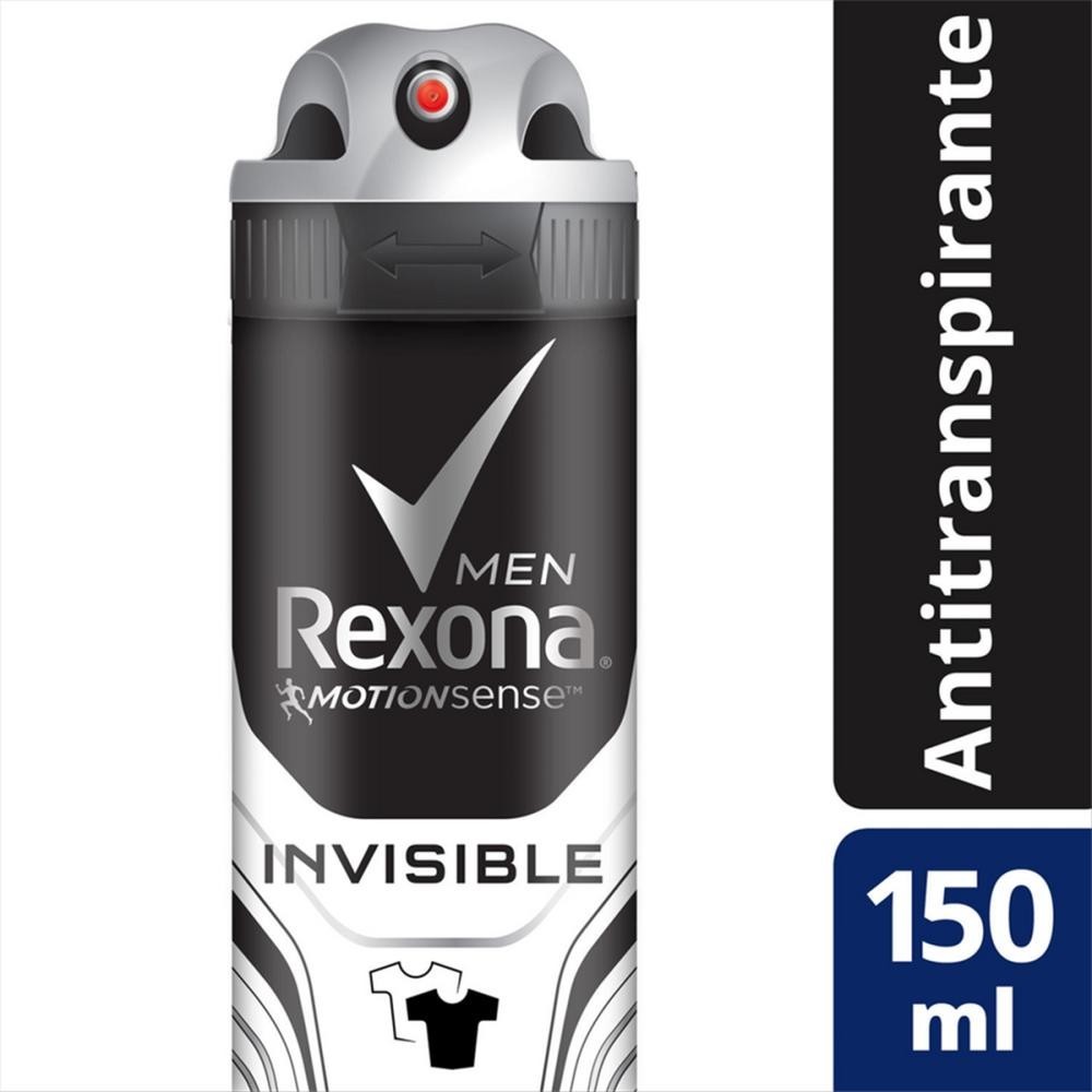 Desodorante Aerosol Rexona Men Invisible 150ml em Oferta na Shopee
