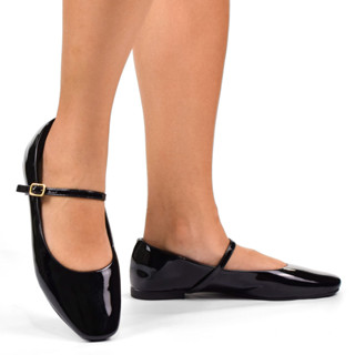 Mary Jane Boneca Clássico Sapato Feminino Sapatilha Bico Quadrado Confotavél Social para Trabalhar em Oferta na Shopee