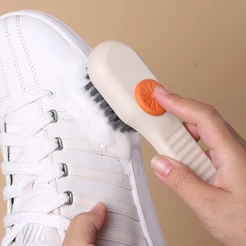 Escova Limpa Sapato com Dispenser e Reservatório (Envio imediato)
