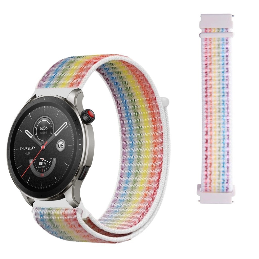 Pulseira nylon para amazfit gtr 4/ gtr 3/ gtr 2/ gtr 47mm
