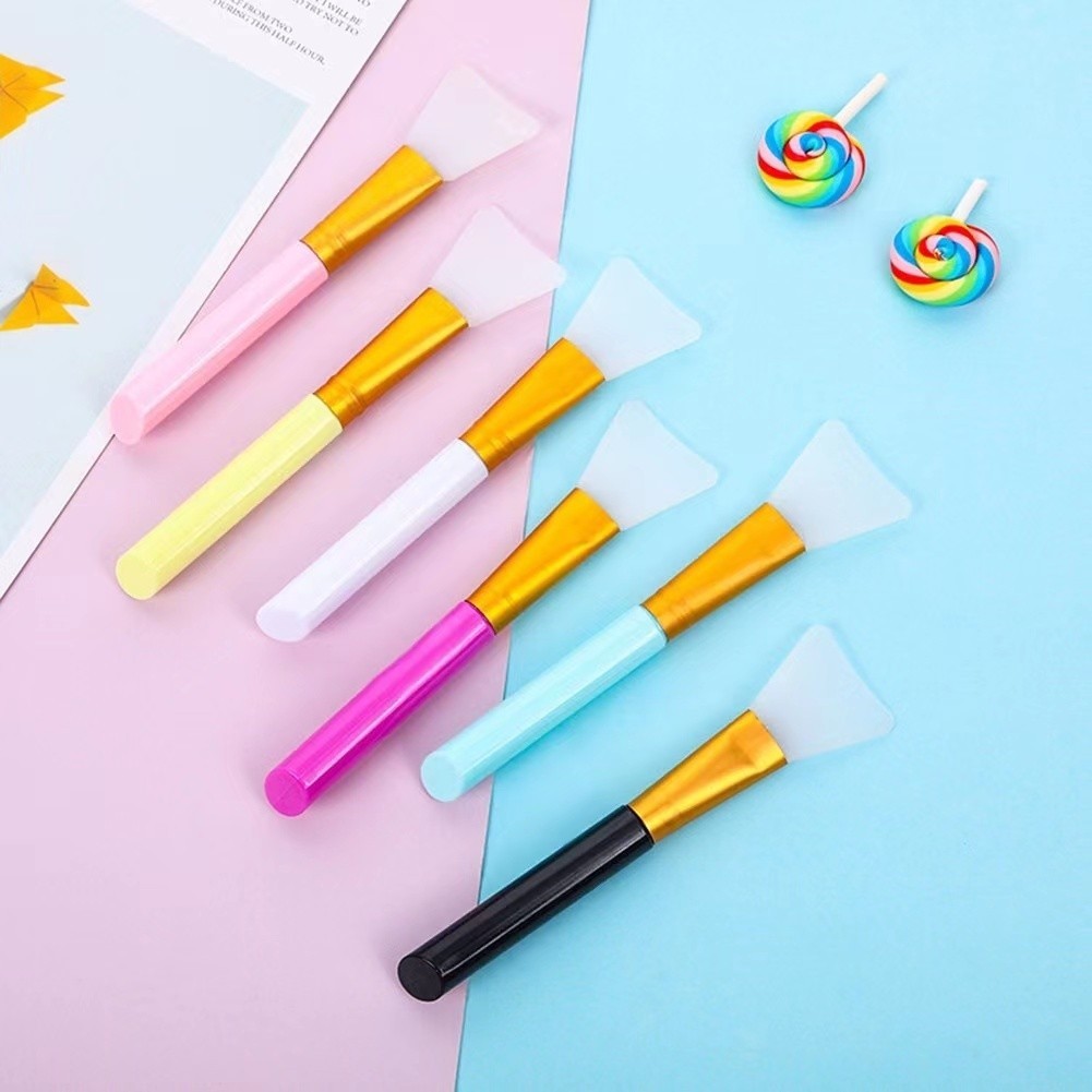 Atacado-12 Espatula silicone pincel acessorio aplicar skin care mascara facial creme serum base make cosmetico maquiagem em Oferta na Shopee