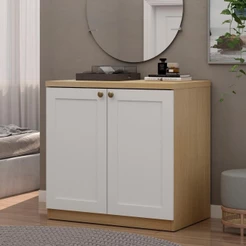 Cômoda Genialflex Infinity 2 Portas Savana Branco Provençal