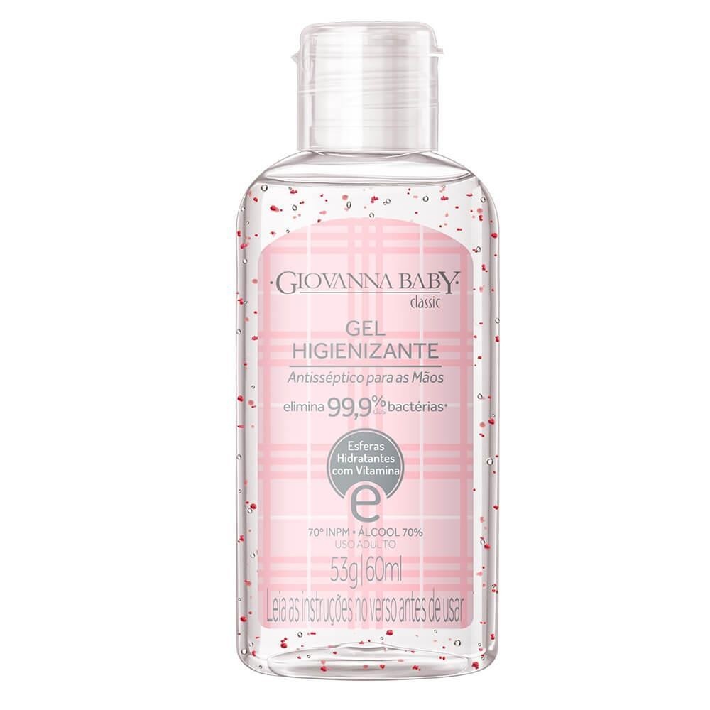 ÁLCOOL EM GEL HIGIENIZANTE GIOVANNA BABY CLASSIC COM 60ML
