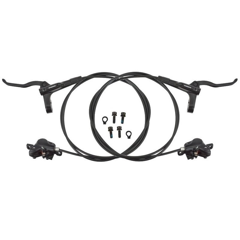 PAR FREIO DISCO HIDRÁULICO SHIMANO ALTUS MT200 - PRETO em Oferta na Shopee